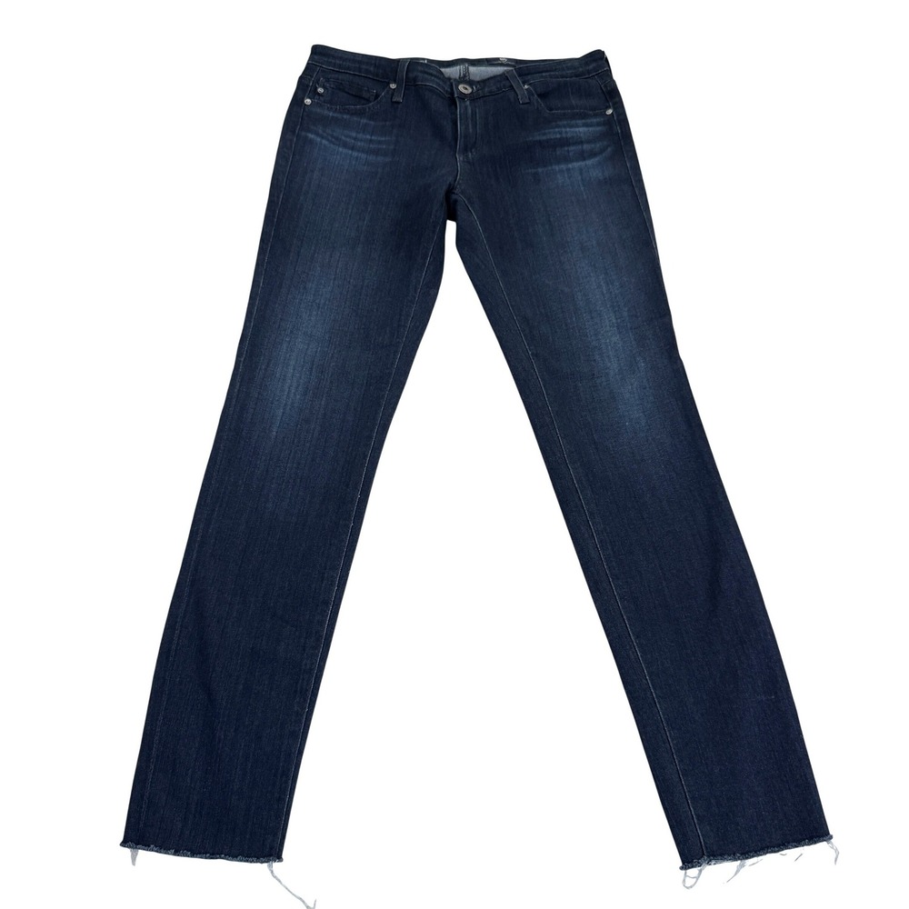 AG ADRIANO GOLDSCHMIED The Legging Ankle Super Skinny Dark Wash Jeans 27R